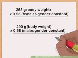 How To Calculate Blood Alcohol Content Widmark Formula 14