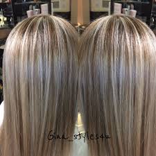 This picture here is not exactly the example for red hair with highlights. Blonde Highlights And Chocolate Golden Lowlights Soft Shineyhair Smooth Straight Long Blonde Hair Fall Color F Hair Styles Blonde Hair Color Long Hair Styles