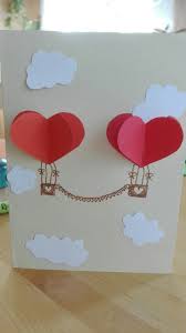 Karte Hochzeit Valentinstag Liebe Hochzeitskarte Valentinstagskarte Heissluftballon Herz Herzen Geschenk Geschen Diy Geschenke Geschenke Geschenkideen