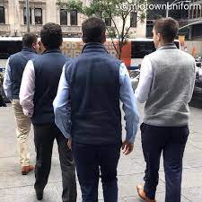 West coast tech bros always wear quilted vests, and east coast finance bros still wear fleece. Anyone Has The Midtown Uniform Fishbowl