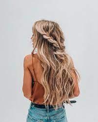 Long Wavy Hair And Hairstyle Braided Braids Blonde Hair Styles Long Hair Styles Medium Hair Styles