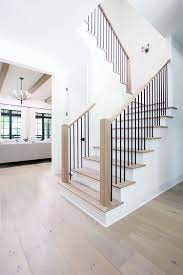 Four Elements Of A Beautiful Staircase Plank And Pillow House Staircase Home Stairs Design House Stairs