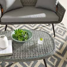 Luxury rattan's indoor furniture range has everything you need to bring you interior design goals to life, whether you're looking for luxurious marble coffee tables or. Modway Endeavor Outdoor Patio Wicker Rattan Coffee Table In Gray Walmart Com Walmart Com