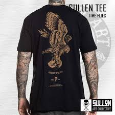 Time flies tattoo by adrian lindell. Sullen Time Flies Tee Black Nordic Tattoo Supplies