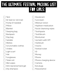 Festival Packing List Packing List Facial Cleansing Wipes