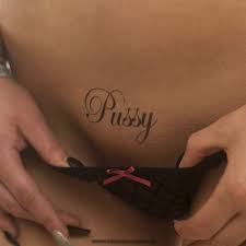 Tattoo above pussy