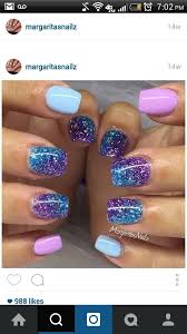 Sparkly amethyst purple nail polish is the perfect way to mix it up. Pastel Blue And Purple Gel Nails Purple Gel Nails Blue Glitter Nails Gel Nails