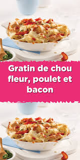 Gratin De Chou Fleur Poulet Et Bacon In 2020 Food Recipes Favorite Recipes