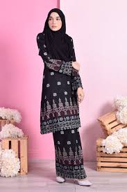9.0 k elengkapan baju k ebaya. Baju Kurung Songket Amelia Black Muslimahclothing Com
