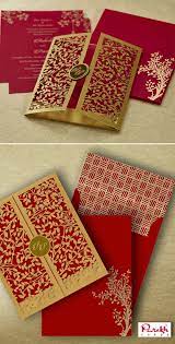 The Invitation Card Is Made Out Of High Quality Red Paper Wedding Invitation Card Design Indian Wedding Invitation Cards Indian Wedding Invitation Card Design