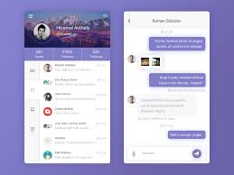 Chat App Page On Behance Music App Design Chat App Ios App Design