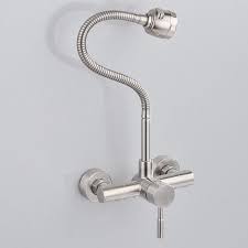 Mixer tap is made from a solid brass construction and is finished in chrome. Buy Stainless Steel Material Wall Mounted Kitchen Sink Mixer Faucet Free Rotation Hose Water Tap At Affordable Prices Free Shipping Real Reviews With Photos Joom