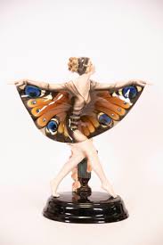 Gently used, vintage, and antique art deco models and figurines. Sold Price Large And Rare Goldscheider Art Deco Figure The Butterfly Girl June 6 0121 10 00 Am Cdt