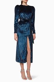 فستان باربارا مخمل متوسط الطول فساتين فستان اسعار ماركات عالمية فخمة راقية روتيت Velvet Midi Dress Dresses Velvet Street Style