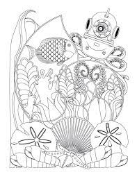 Check spelling or type a new query. Fantasy Nautilus Octopus And Assorted Seashells Coloring Page For Adults Free Coloring Page Lee Towle Designs Digital Illustrator Graphic Designer And Web Designer
