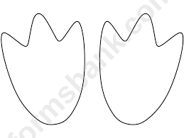 Tagged rabbit paws, rabbit tail. Penguin Feet Template Printable Pdf Download