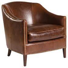 Comfort pointe phoenix leather gel swivel armchair. New Madison Leather Accent Chair Club Traditional Armchairs And Accent Chairs By Euroluxhome Houzz
