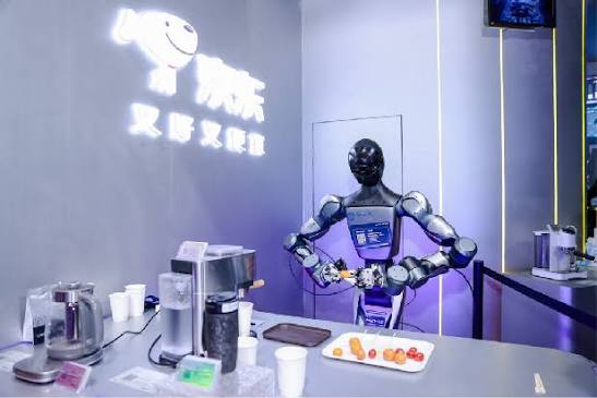 京东携机器人机甲联盟亮相AWE 2026 发布“智能机器人产业加速2.0计划”-新华网