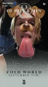 Ginger Princess Alan Ashby From Of Mice Men Of Mice And Men Alan Ashby Music Bands