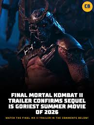 How excited are you for #MortalKombat II?! Tickets are now on sale, and the  final trailer just dropped. Check it out in the comments below 👇