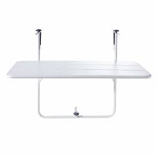 Stocks limités, à saisir ! Table De Balcon Rabattable En Metal Blanc L88 Batignolles Maisons Du Monde