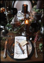 We are constantly on the hunt for fabulous & eclectic treasures for our clients, with a focus on mid century art & objets~. Witches Dinner Party Halloween Table Samhain Celebration Me And Annabel Lee