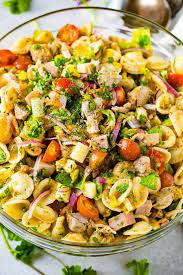 Cuban Pasta Salad Video Oh Sweet Basil Recipe Salad Recipes For Dinner Vegetarian Salad Recipes Salad Recipes Healthy Lunch