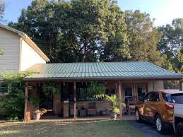 Wood, vinyl, aluminum or steel. New Constructed Patio Roof In Annville Pa After Picture