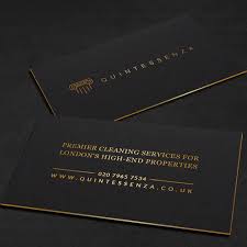 A finish that captures the essence of luxury in print. The Best Business Card For The Best Luxury Cleaning Service In London Business Card Contest 99designs