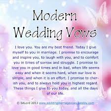 Each of these wedding vow examples have their own unique feel and tone so that you can choose the best words for your wedding. Modern Wedding Marriage Vows Sample Vow Examples Funny Wedding Vows Modern Wedding Vows Wedding Vows Examples
