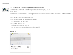 Linkedin Valoriser Votre Formation A L Efc Via La Section Formation