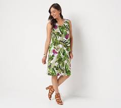 Susan Graver Regular Liquid Knit Sleeveless Tiered Dress Qvc Com In 2020 Tiered Dress Dresses Occasion Dresses