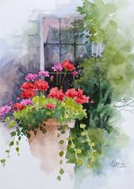 All Decked Out Watercolor On Cold Pressed Paper Sold Peinture Aquarelle Aquarelle Facile Peinture Fleurs