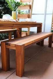 Build This Modern Cedar Dining Table In A Single Weekend Small Patio Furniture Diy Patio Furniture Dining Table With Bench