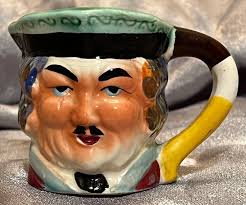 Small Toby Mug Colonial Man 3” X 2.75" Made in Japan