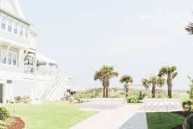 Wedding Ceremony Setup At Celebration Cottage In Atlantic Beach Nc Wedding Venues Beach Nc Beach Weddings Beach Wedding