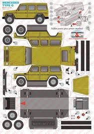 Mercedes Benz Classe G Maquettes Paper Models Jouets En Papier Paper Toy Plans Jouets En Bois