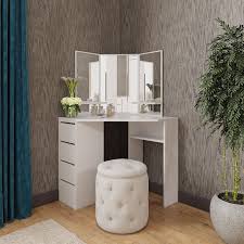 Parisot corner beauty bar dressing table. Victory Vanity With Mirror Corner Makeup Vanity Corner Vanity Corner Dressing Table