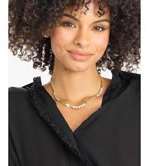 Melinda Maria White Opal Cross Necklace Melinda Maria Samantha Loves You  More Necklace Silver|White