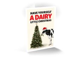 Check out our christmas farm cards selection for the very best in unique or custom, handmade pieces from our shops. Share Of A Cow With Dairy Little Christmas Card