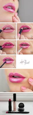 pretty pink lipstick makeup ideas for