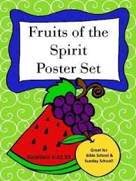 Fruits Of The Spirit Full Color Poster Set Fruit Of The Spirit New Fruit Bible School