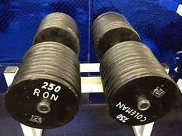 Pain Life - Halteres do Ronnie Coleman de 110kg....  ------------------------------------------------------------------------------------  Superação....... Dedicação....... Disciplina........ Vontade ...
