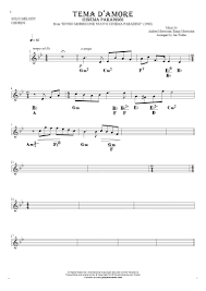 Un omaggio al cinema come memoria della società. Love Theme Cinema Paradiso Notes And Chords For Solo Voice With Accompaniment Playyournotes