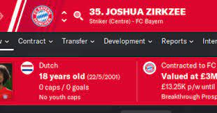 Football manager 2021 wonderkids, ratings, highest rated, top players, some of the biggest young stars of the game, wonderkids fm21 attributes, current ability (ca), potential ability (pa), stats, ratings, salary, traits. Fm20 Wonderkid Joshua Zirkzee Fm Blog