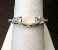 14k Yellow Gold Round Diamonds Station Solitaire Enhancer Ring Guar Rose Gold Engagement Ring Vintage Moissanite Engagement Ring Rose Gold Tri Color Gold Rings