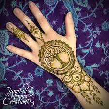 The Tree Of Life Green Henna Henna Designs Mehndi Designs Beautiful Henna Designs