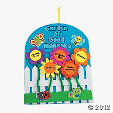 Garden Of Good Manners Sign Craft Kit Good Manners