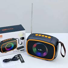 Portable Wireless BT Speaker with RGB Light, Super Bass, FM Radio, and  USB/TF Support - Perfect for Outdoor and Party Use