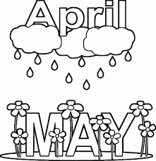 The link to download each free april page is below the image. April Showers Coloring Pages Photogarphu